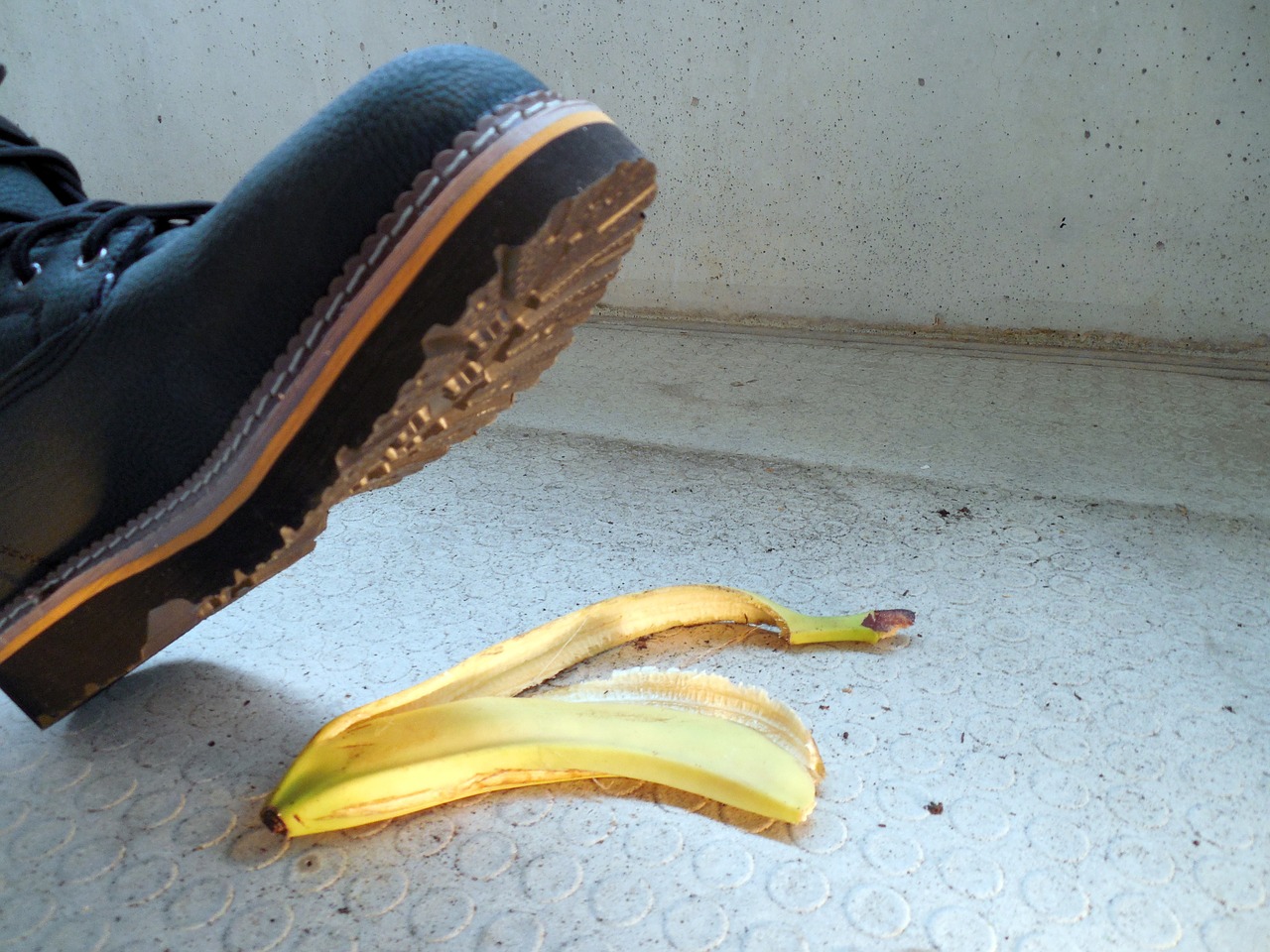 uklouznutí na banánu